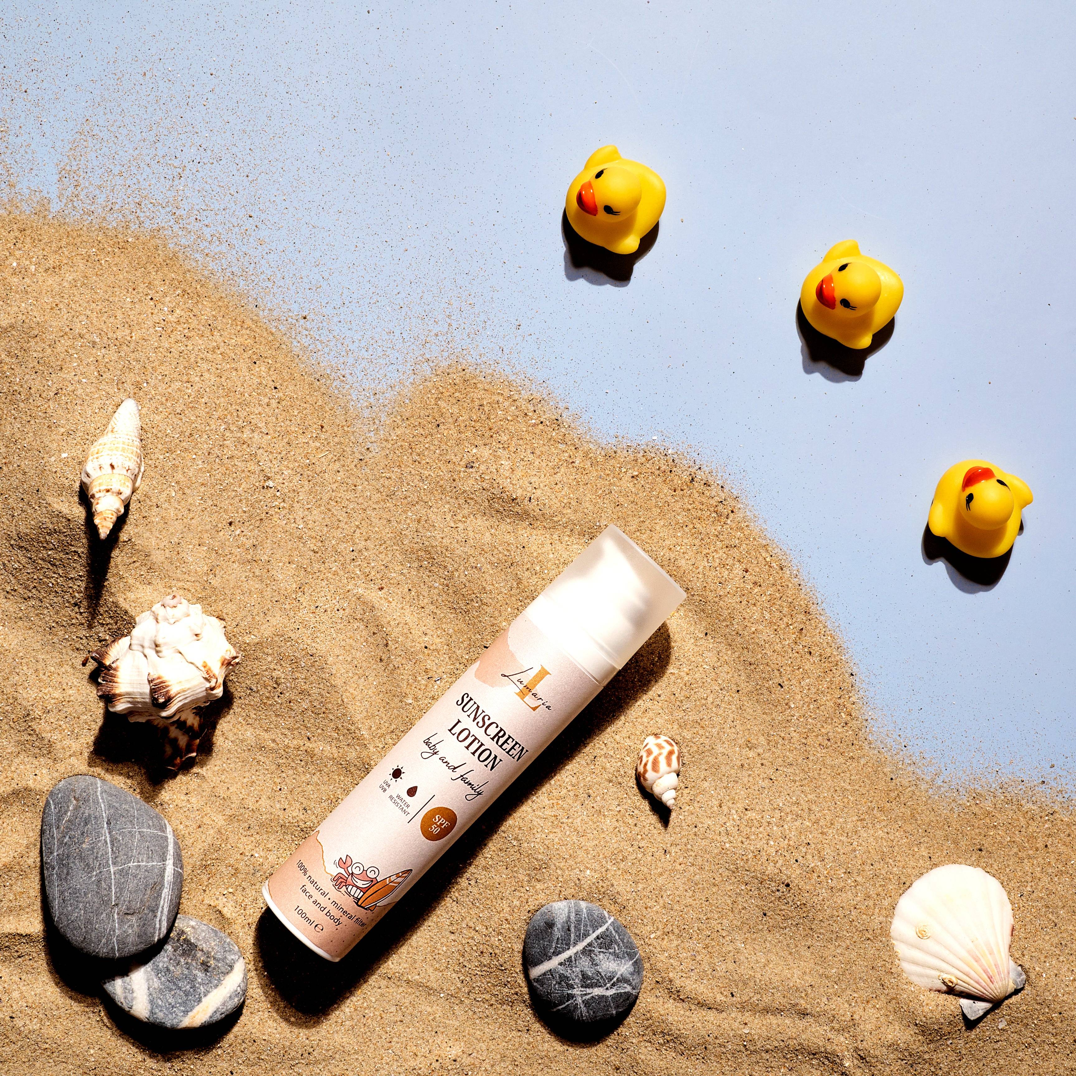 100% Натурална слънцезащита за бебета, деца и възрастни, SPF50.